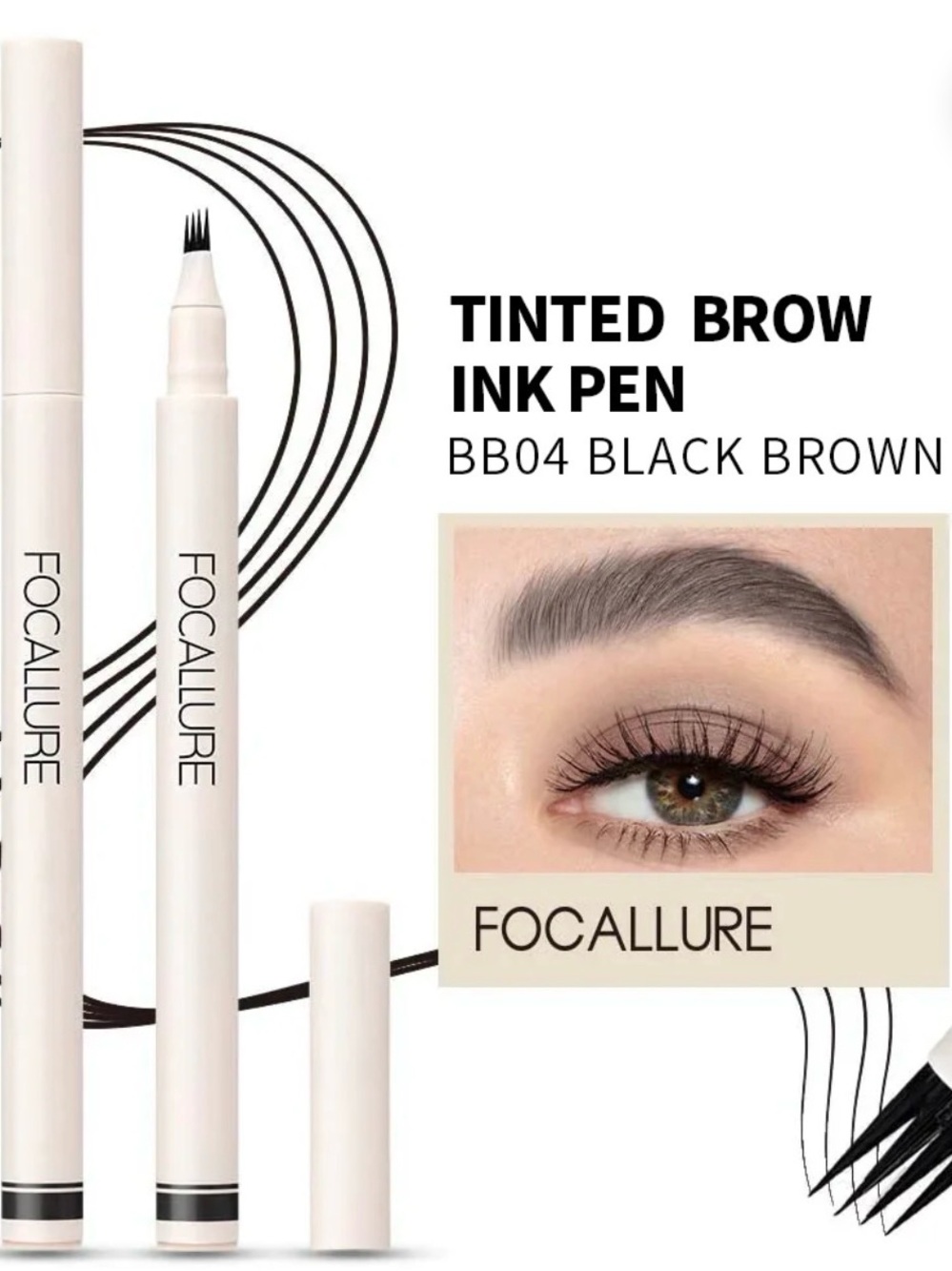 Focallure Tinted Brow Ink Pen - Black Brown